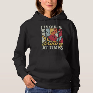 Bowling Ball Pin Bowler Strike Bowling Fanatic Bow Hoodie