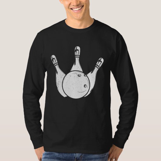 Bowling Ball Pin Bowler Strike Bowling Legend Bowl T-shirt (Voorkant)