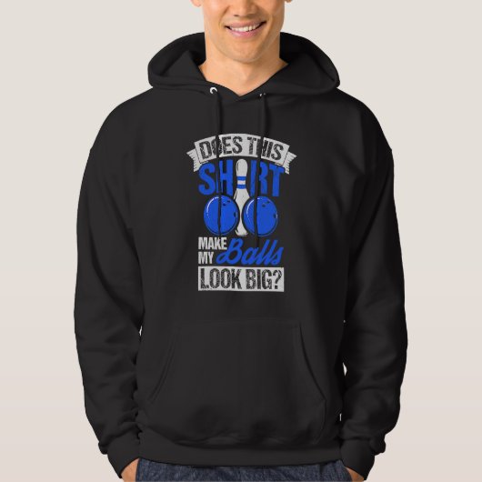Bowling Ball Pin Bowler Strike Bowling Team Bowlin Hoodie (Voorkant)