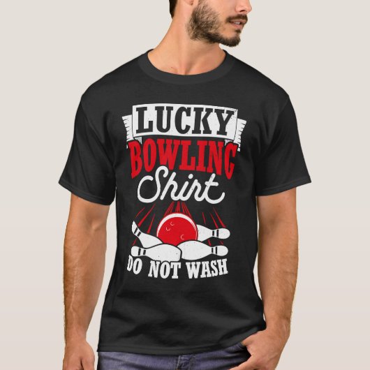 Bowling Ball Pin Bowler Strike Bowling Team Bowlin T-shirt (Voorkant)