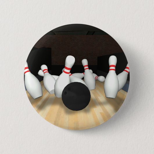 Bowling Ball & Pins: 3D-model: Ronde Button 5,7 Cm (Voorkant)