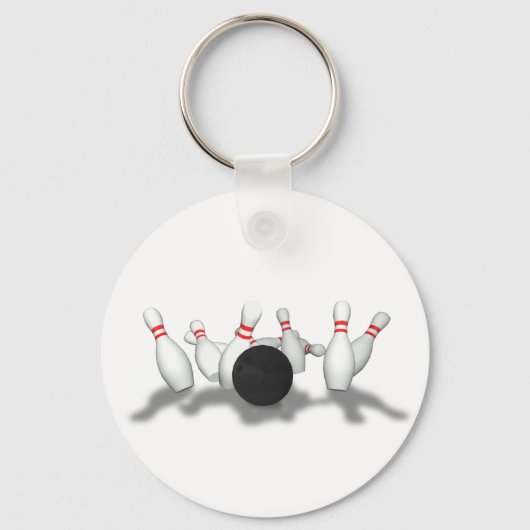 Bowling Ball & Pins: 3D-model: Sleutelhanger (Voorkant)