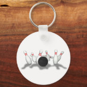Bowling Ball & Pins: 3D-model: Sleutelhanger (Voorkant)