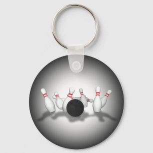 Bowling Ball & Pins: 3D-model: Sleutelhanger