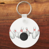 Bowling Ball & Pins: 3D-model: Sleutelhanger (Voorkant)