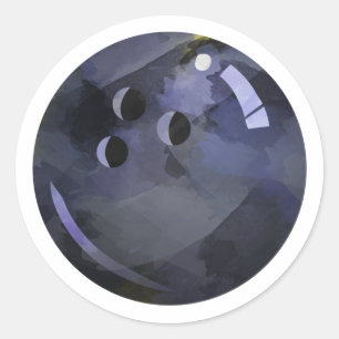 Bowling Ball Ronde Sticker
