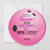 BOWLING BALL ROUND Anniversaire Fête Invitation (Devant)