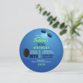 BOWLING BALL ROUND Anniversaire Fête Invitation (Debout devant)