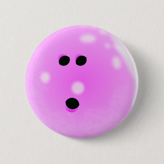Bowling Ball (roze) Button