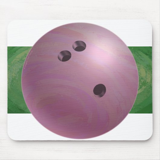 Bowling Ball Roze Muismat (Voorkant)