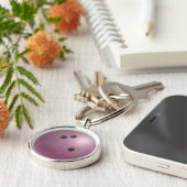 Bowling Ball Roze Sleutelhanger (Zijkant)