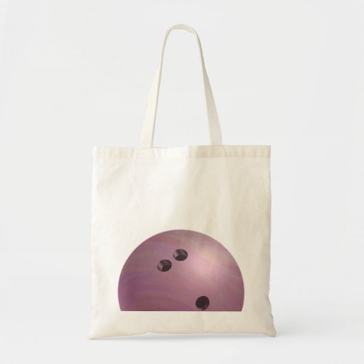 Bowling Ball Roze Tote Bag (Voorkant)