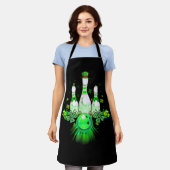 Bowling Ball Shamrock Leprechaun St Patricks Day B Schort (Gedragen)