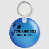 Bowling Ball Sleutelhanger personaliseer JOUW NAAM (Voorkant)