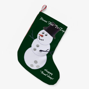Bowling Ball Snowman Kerstmis Kleine Kerstsok
