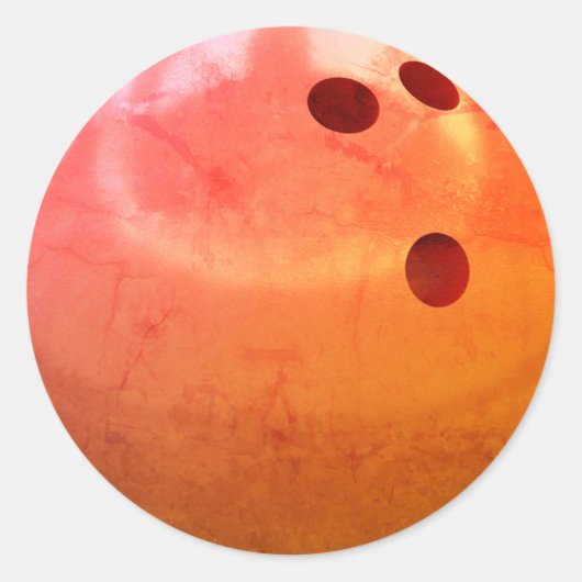 Bowling Ball Team Ronde Sticker (Voorkant)