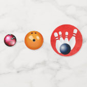 Bowling Ball Theme Anniversaire Confetti (Devant)