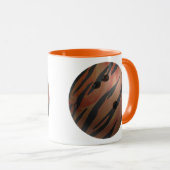 Bowling Ball Tiger Oranje Mok (Voorkant rechts)