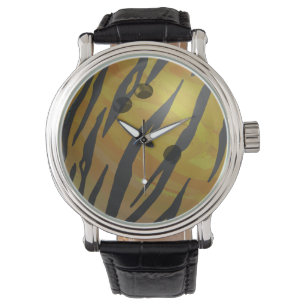 Bowling Ball Tiger Yellow Horloge