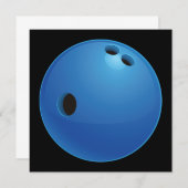 Bowling Ball Uitnodiging (Voorkant / Achterkant)