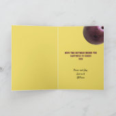 Bowling Ball Voeg Jouw naam en verjaardag toe Kaart (Binnen)