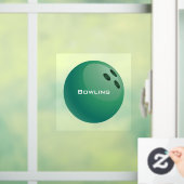 Bowling Ball Window Cling Raamsticker (Huis)