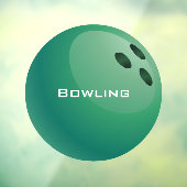 Bowling Ball Window Cling Raamsticker (Vel 3)