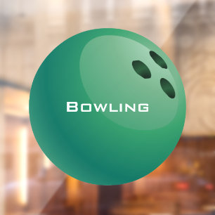 Bowling Ball Window Cling Raamsticker