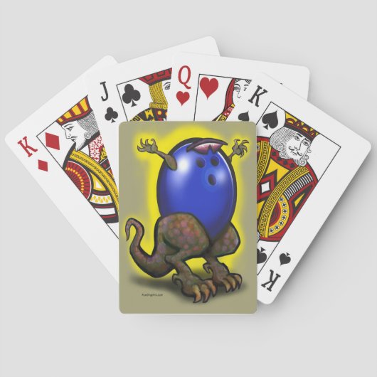 Bowling Beast Pokerkaarten (Achterkant)