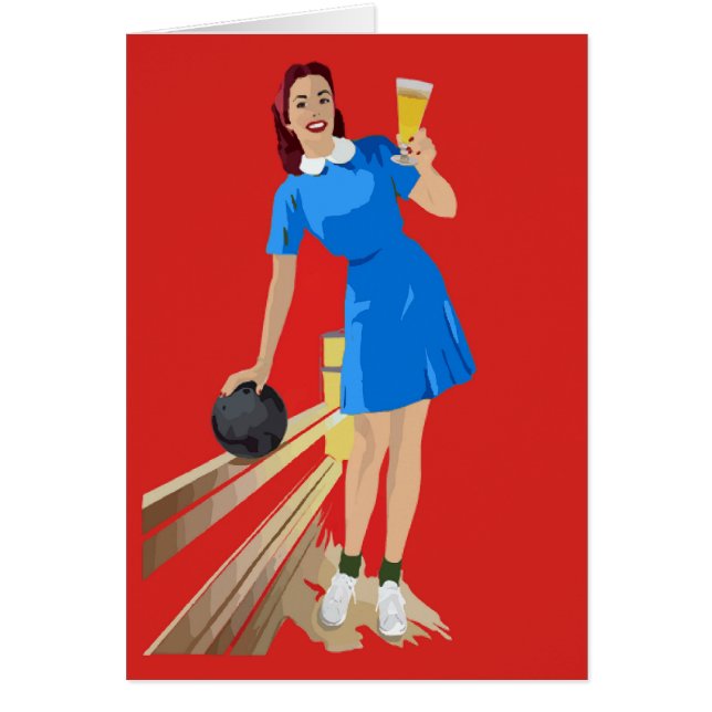 Bowling, Bière, Amusant (Devant)