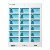 Bowling Birthday Favor Label (Full Sheet)