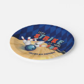 Bowling Birthday Party Bord - Boy (Gekanteld)