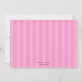 Bowling Birthday Party Invitation - Roze Kaart (Achterkant)