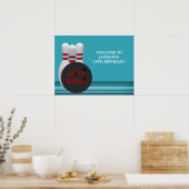 Bowling Birthday Party Poster (Keuken)
