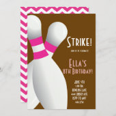 Bowling Birthday Party - Uitnodigingen (Voorkant / Achterkant)