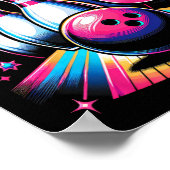 Bowling Birthday Rollin Into 6 Party 6th Birthday  Poster (Hoek)