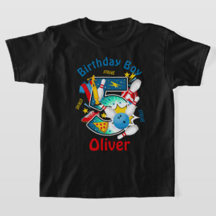 Bowling Birthday Shirt Bowling Pin Vijfde verjaard
