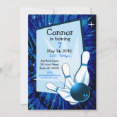 Bowling Birthday Uitnodiging (Voorkant)