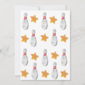 Bowling Birthday Uitnodiging voor kinderen (Achterkant)