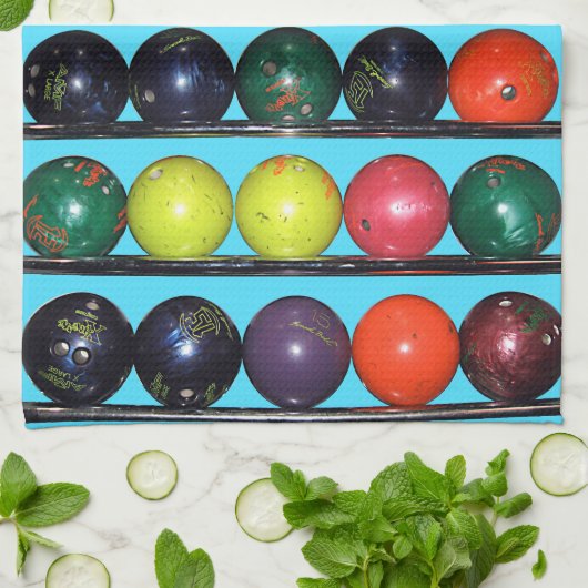 Bowling Blitz Theedoek (Gevouwen)