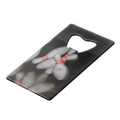 Bowling Bottle Open Kredietkaart Flessenopener (Voorkant Gekanteld)