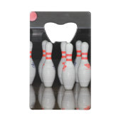Bowling Bottle Open Kredietkaart Flessenopener (Voorkant)