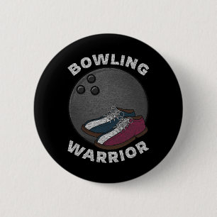 Bowling Bowler Grappige Spreuk Vintage Grafisch  Ronde Button 5,7 Cm