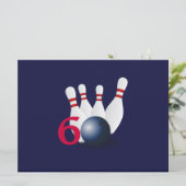 Bowling, bowler Invitation du 60e anniversaire. (Debout devant)