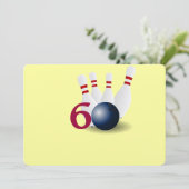 Bowling, bowler Invitation du 60e anniversaire. (Debout devant)