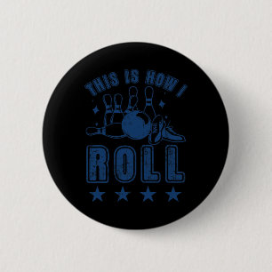 Bowling Bowler Ronde Button 5,7 Cm