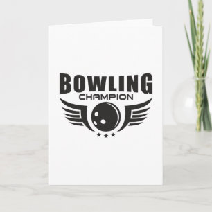 Bowling Bowler Sport Strike Bowl Grappig geschenk  Kaart