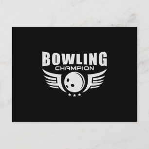 Bowling Bowler Sport Strike Bowl Team Grappig cade Briefkaart