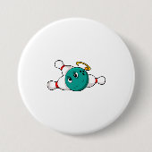 Bowling Bowling ball Bowling pin Ronde Button 7,6 Cm (Voorkant)