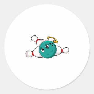 Bowling Bowling ball Bowling pin Ronde Sticker